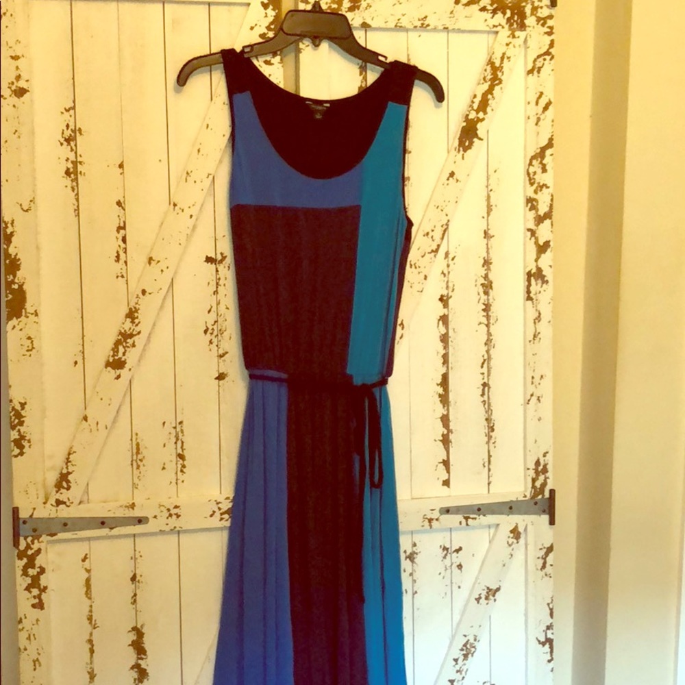 Color block Maxi Ann Taylor Dress